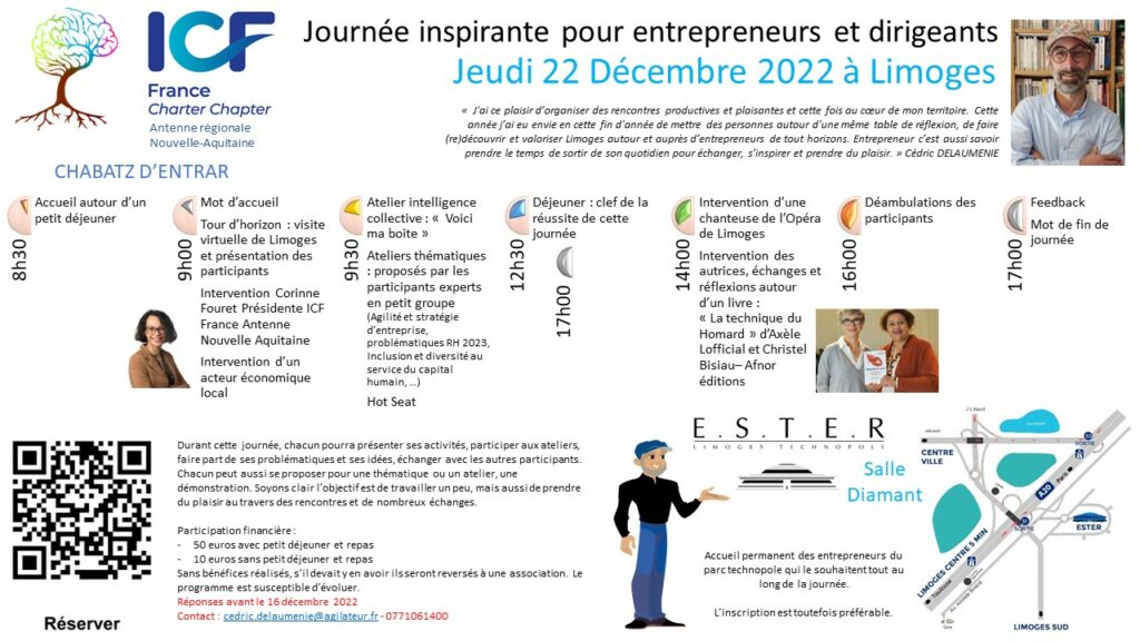 Affiche flyer journée inspirante du 22 décembre 2022