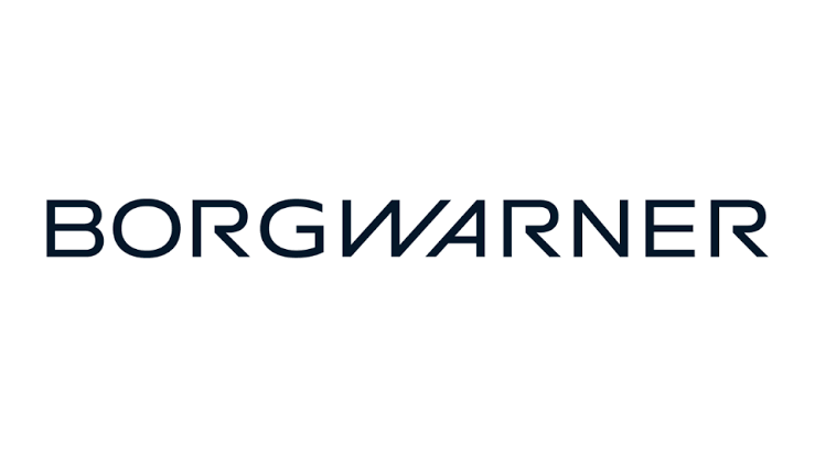 Logo de la marque BorgWarner sur fond blanc.