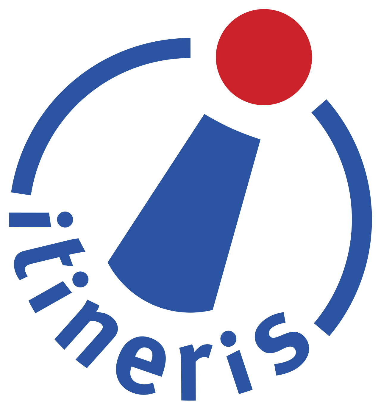 Logo bleu et rouge de la marque Itineris.