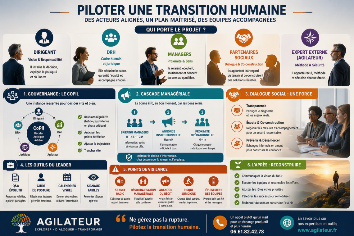 Restructuration économique, PSE, PDV, RCC